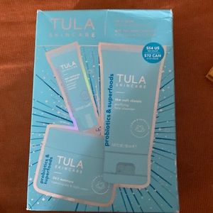 Tula Skin Care Let it glow 3 piece set box damaged during shipping contents new